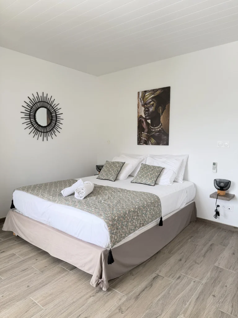 chambre étage de la villa marine blue martinique