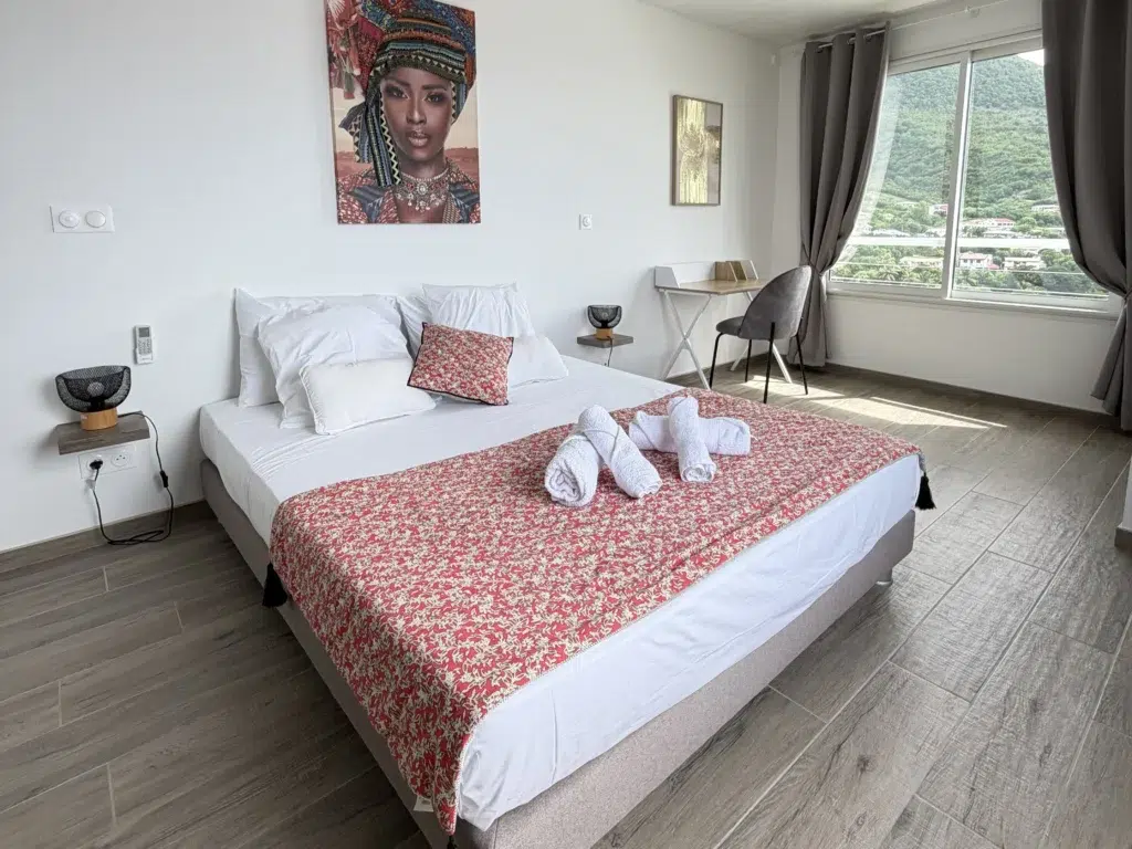 chambre villa marine blue martinique surplombant les anses d'arlet