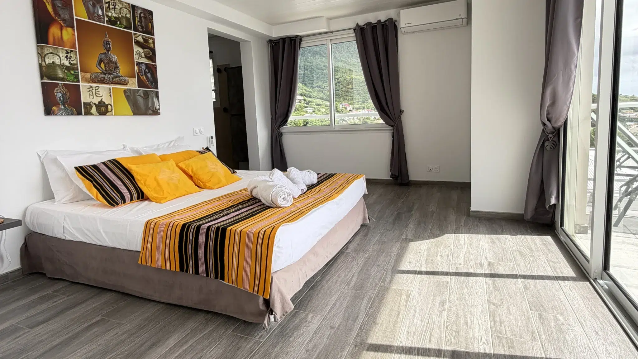 chambre rdc de la villa marine blue a la la Martinique