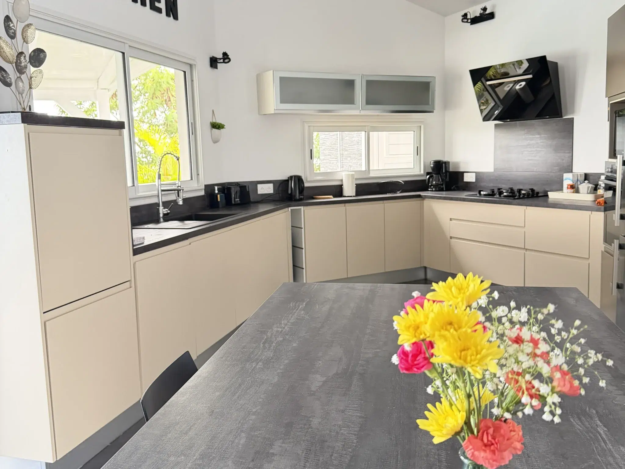 cuisine de la villa marine blue a la martinque